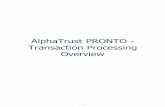 AlphaTrust PRONTO - Transaction Processing Overview3 / 16 Transaction Processing Overview AlphaTrust PRONTO™ Enterprise Platform is an electronic records and signature system that