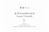 High Speed Network Lab. Layer 3 Switch SmartBits 實驗 ...speed.cis.nctu.edu.tw/~ydlin/course/cn/exp/Exp_Layer3/bench_layer3_ppt.pdf · SmartBits 的軟體 軟體名稱 功能 SmartFlow