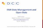 FAIR Data Management and Open Data · 2017-11-20 · ReadMe files We recommend that a ReadMe be a plain text file containing the following: • for each filename, a short description