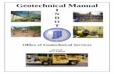 Geotechnical Manal 2005 · Any questions regarding this submittal should be directed, as appropriate, to Dr. Kulanand Jha in the Geotechnical Section at (317) 6107251 ext. 222- ,or