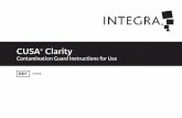 CUSA Clarity - Integra lifesciences · štítek kontaminačního filtru zřetelně napište datum instalace. Zamýšlené použití Kontaminační filtr CUSA Clarity je určen k použití