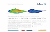 GURIT AUTOMOTIVE COMPOSITE CAE · worse than CAE predictions. A good understanding of composite material behaviour in crash testing is key to getting a first-time pass. Gurit’s
