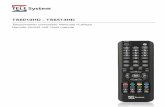 Remote control unit - TELE System · TV programming mode To enter into TV programming mode To program the TV code is very simple. To enter inside TV programming mode. 1. Keep the