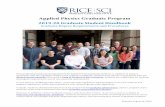 Applied Physics Graduate Program · and above. The average Physics subject test score is 752. The average TOEFL iBT score for admitted international students is 100, and the average