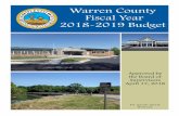 Warren County Fiscal Year 2018-2019 Budget · 2018-10-03 · County of Warren, Virginia 7 FY 2018-2019 Budget In 1937, construction began on the American Viscose manufacturing facility.