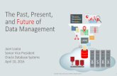 The Past, Present, and Future of Data Management...多くのミックス・ワークロード • ペタバイト級のウェアハウス • オンライン金融トレーディング