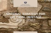 NATIONAL STRATEGY FOR CULTURAL HERITAGE · creation of a Monitoring Committee for the Implementation of the National Strategy for Cultural Heritage (MCI-NSCH) 2017-2027, whose aim