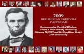 Republican Freedom Calendarpaulbonhamforus.org/wp-content/uploads/2018/03/republic... · 2018-03-18 · opposed equality for blacks founded the Ku Klux Klan, which operated as the