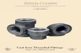 Cast Iron Threaded Fittings - Paramount Supply · Cast Iron Threaded Fittings conform to ASTM A126, ASME B16.4 Class 125, ASME B1.20.1 ...