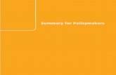 Summary for Policymakers · 2018-11-01 · 4 SPM Summary for PolicymakersSummary for Policymakers SPM Introduction The Working Group III contribution to the IPCC’s Fifth Assessment