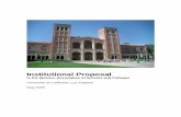 Institutional Proposal FINALwscuc.ucla.edu/wp-content/uploads/2017/09/UCLA-Institutional-Proposal-to-WASC.pdfThe submission of this Institutional Proposal to WASC marks the beginning