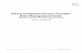 Direct Telephone Service Provider Data Management Guide...Direct Telephone Service Provider Data Management Guide ... msag