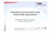 PHASED EVACUATION FOR HIGH-RISE BUILDINGSPHASED EVACUATION FOR HIGH-RISE BUILDINGS ... Presentation Summary • Fire Safety Concepts Tree • Problem Statement ... Burj Khalifa –