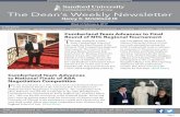 The eans Weekly Newsletter - Samford Universityenr C. Strickland Dea the P alge Profeso aw eekly eester ublicatio for a tude, fauly an ta˜. The eans Weekly Newsletter In This Edition