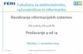 Revidiranje informacijskih sistemov - Študentski.net · 2019-03-20 · •Revizija zagotavlja visoko, vendar ne popolno (absolutno) raven zagotovila o učinkovitosti kontrolnih postopkov.