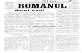 Anul nou! - CORE · Anul nou! Cu numărul acesta „Românul" intră în al doilea an al existenţei sale. Ca orice ziar nou a avut şi el sä lupte cu toate greutăţile începutului.