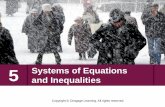 Systems of Equations and Inequalities...Systems of Inequalities We now consider systems of inequalities. The solution set of a system of inequalities in two variables is the set of