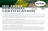 ISO 26262 PERSONAL CERTIFICATION - ISO 26262 Consulting | … · 2018-08-01 · ISO 26262 PERSONAL CERTIFICATION 2. AFSP RECERTIFICATION 3. AFSE CERTIFICATION 1. AFSP CERTIFICATION