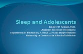 Sleep and Adolescents OF...Sleep in Adolescents 6th- 8th grade adolescents 21% insufficient sleep 38% borderline amount of sleep 35% optimal amount of sleep 9 Changes to Adolescent