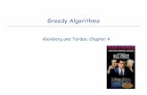 Greedy Algorithms - Colorado State Universityasa/courses/cs320/spr11/pdfs/04_greedy.pdf · Interval Scheduling: Greedy Algorithm Greedy algorithm. Consider lectures in increasing