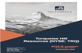 Turquoise Hill Resources (NYSE: TRQ)ardcapital.mn/wp-content/uploads/2019/12/TRQ-report-2019-III.pdfАРД КАПИТАЛ ХАЯГ ... өснө гэж таамагласан ба дотор