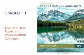 Chapter 11 · Chapter 11 Topics •The Concept of Abstraction •Introduction to Data Abstraction •Design Issues for Abstract Data Types ... A Stackclass header file // Stack.h