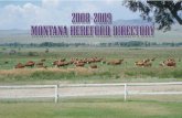 McMurry Cattle - Montana Hereford Association MT Directory.pdf · 2019-01-25 · McMurry Cattle MC Ranger 9615 Reg. # 23895865 Rebecca, Doreen, Fred McMurry McMurry Cattle, Billings,