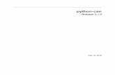 python-can - Read the Docs · python-can, Release 2.1.0 The python-can library provides Controller Area Network support forPython, providing common abstractions to different hardware