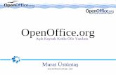 OpenOffice - · PDF file formatta kayıt edebilir. Hem de bu işlemi Windows, Linux ve Solaris platformları üzerinde yapabilir. Kullanılabilirlik : OpenOffice.org 1.1 artık görme