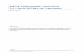 NAEYC Professional Preparation Standards Self-Review ... · NAEYC Professional Preparation Standards Self-Review Instrument reviewing the strength of relationships to each key element,