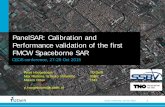 PanelSAR: Calibration and Performance validation of the ...sarcv.ceos.org/site_media/media/documents/Hoogeboom_CEOS.pdf · • PanelSAR is geared to small satellite platforms (< 500