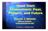 Head Start Assessment: Past, Present, and Future...Problems with School Readiness Tests •• Early development is episodic and unevenEarly development is episodic and uneven •