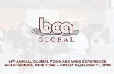 GUASTAVINO’S, NEW YORK – FRIDAY September 13, 2019 th ......GUASTAVINO’S, NEW YORK – FRIDAY September 13, 2019. BCA Global is a national non-profit organization created to
