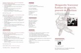 Septième séance – Pouvoir et marginalité Marguerite Yourcenar … · 2005-10-26 · Marguerite Yourcenar Écriture du pouvoir, pouvoir de l’écriture La réalité sociale et
