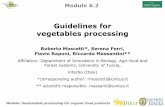 Guidelines for vegetables processingorgprints.org/35101/4/Module 6.2_Guidelines for vegetables processing_finale.pdfBroccoli (Brassica oleraceae var. italica) belong to the Brassicaceae