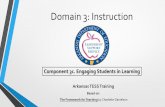 Domain 3: in Learning ¢â‚¬¢ Effective teachers understand engaging students in learning is vital to the