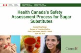 Health Canada’s Safety Assessment Process for … Weightman...Health Canada’s Safety Assessment Process for Sugar Substitutes Janice Weightman Bureau of Chemical Safety Food Directorate,