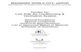 MAHINDRA WORLD CITY, JAIPUR · 2017-10-24 · Mahindra World City (Jaipur) Ltd. 2 CONTENTS Page No. Invitations for BIDS (IFB) 4 Section-1 Instruction to Bidders 6 1A General Instructions