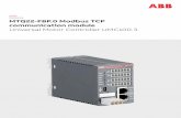 MANUAL MTQ22-FBP.0 Modbus TCP communication module ...2 UNIVERSAL MOTOR CONTROLLER UMC100.3 MTQ22-FBP.0 MODBUS TCP MANUAL Target group This manual is intended for the use of specialists