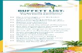 BUFFETT LIST...Fly a microlight over Barbados’ eastern shoreline Take a kitesurﬁng holiday on the Dominican Republic’s north shore Zipline over Jamaica’s