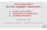 CCS PROJECT IN THE CEMENT INDUSTRY · 2010-12-08 · oxy-fuel cement kiln • Including process and equipment engineering, plant design and capital costs estimation Optimization of