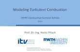CEFRC Combustion Summer School Lecture Notes/Pitsch/Lecture10...turbulent reacting flows, in principle, independent of the combustion regime • A joint pdf transport equation for