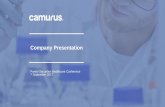 Company Presentation - Camurus...Sep 07, 2017  · Company Presentation Pareto Securities Healthcare Conference 7 September 2017. ... in multiple small volume fixed dosages in prefilled