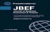 PressAcademia JBEF · PDF file Halil Seyidoglu, Dogus University Mihaela Simionescu, Institute for Economic Forecasting of Romanian Academy Celalettin Serinkan, Kyrgzstan-Turkey Manas