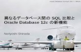 異なるデータベース間の SQL 比較と Oracle …otndnld.oracle.co.jp/ondemand/dbconnect/DBConnect2017...異なるデータベース間のSQL 比較と Oracle Database 12c