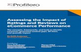 Assessing the Impact of Ratings and Reviews on ... Assessing the Impact of Ratings and Reviews on eCommerce Performance The concepts, frameworks, and tools to identify consumer-generated
