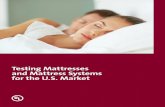 Testing Mattresses and Mattress Systems for the U.S. Market · 2016-03-29 · Testing Mattresses and Mattress Systems for the U.S. Market Today’s mattresses and mattress systems