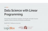 Programming Data Science with Lineardelbp.github.io/DeLBP-2017/slides/DeLBP17_presentationNantia.pdfData Science with Linear Programming Nantia Makrynioti, Nikolaos Vasiloglou, Emir