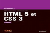Réalisez votre site web avec HTML 5 et CSS 3 · Réalisez votre site web avec HTML 5 et CSS 3 VI S’ajoute à cela un TP qui vous permettra de créer un site pas à pas, du maquettage