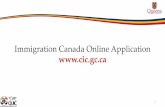 Immigration Canada Online Application · 2019-11-04 · Immigration Canada Online Application 1. Click here to start online application Click here to check weekly updated processing